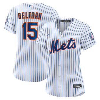 Women's Nike Carlos Beltran White New York Mets 2026 Baseball Hall of Fame Retired Player Replica Jersey