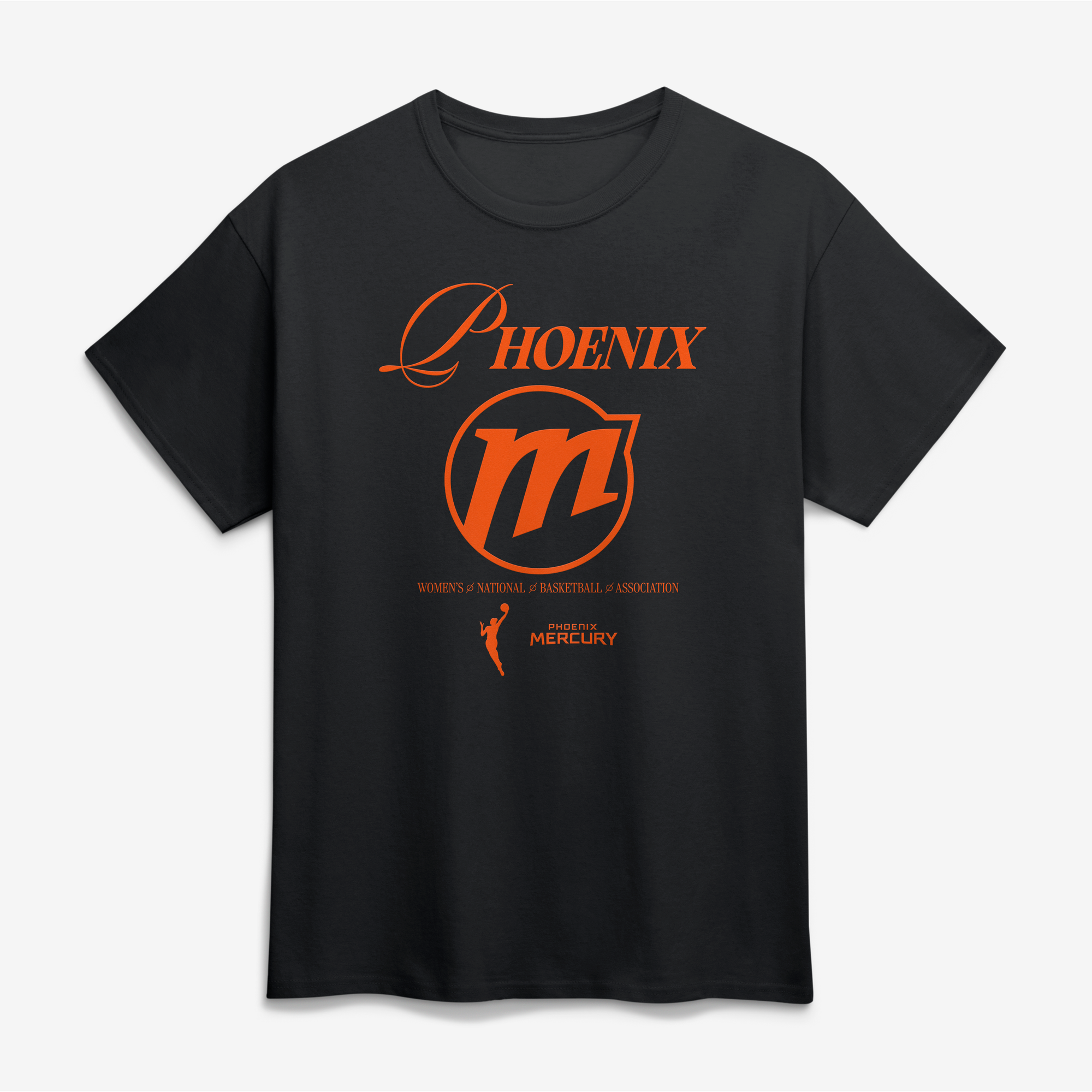 Unisex Logo Athletic Black Phoenix Mercury In Motion T-Shirt