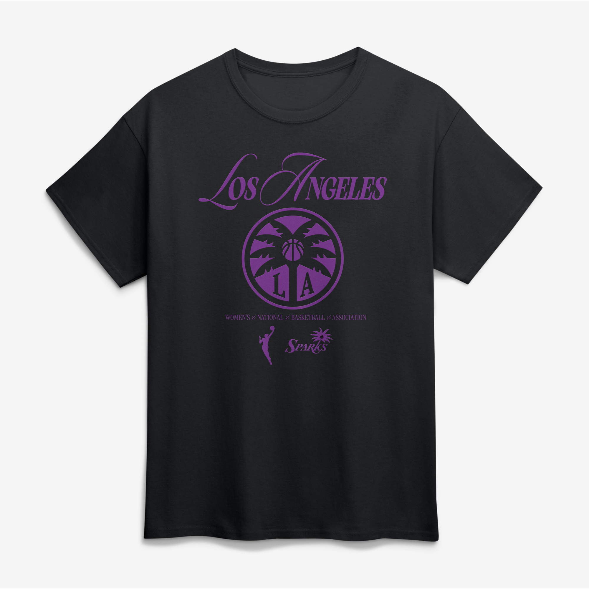 Unisex Logo Athletic Black Los Angeles Sparks In Motion T-Shirt