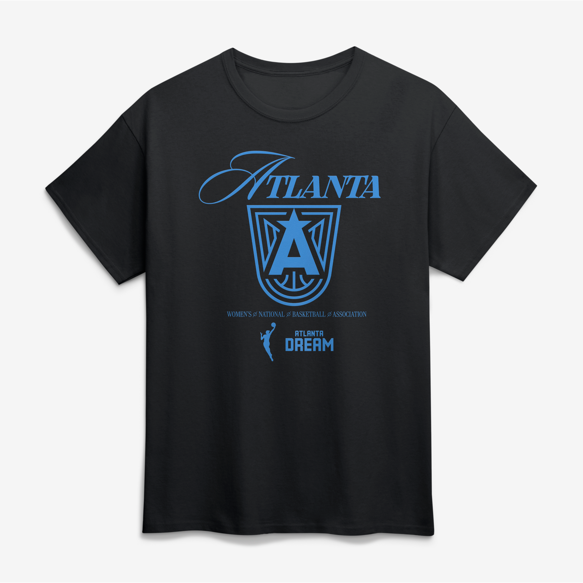 Unisex Logo Athletic Black Atlanta Dream In Motion T-Shirt