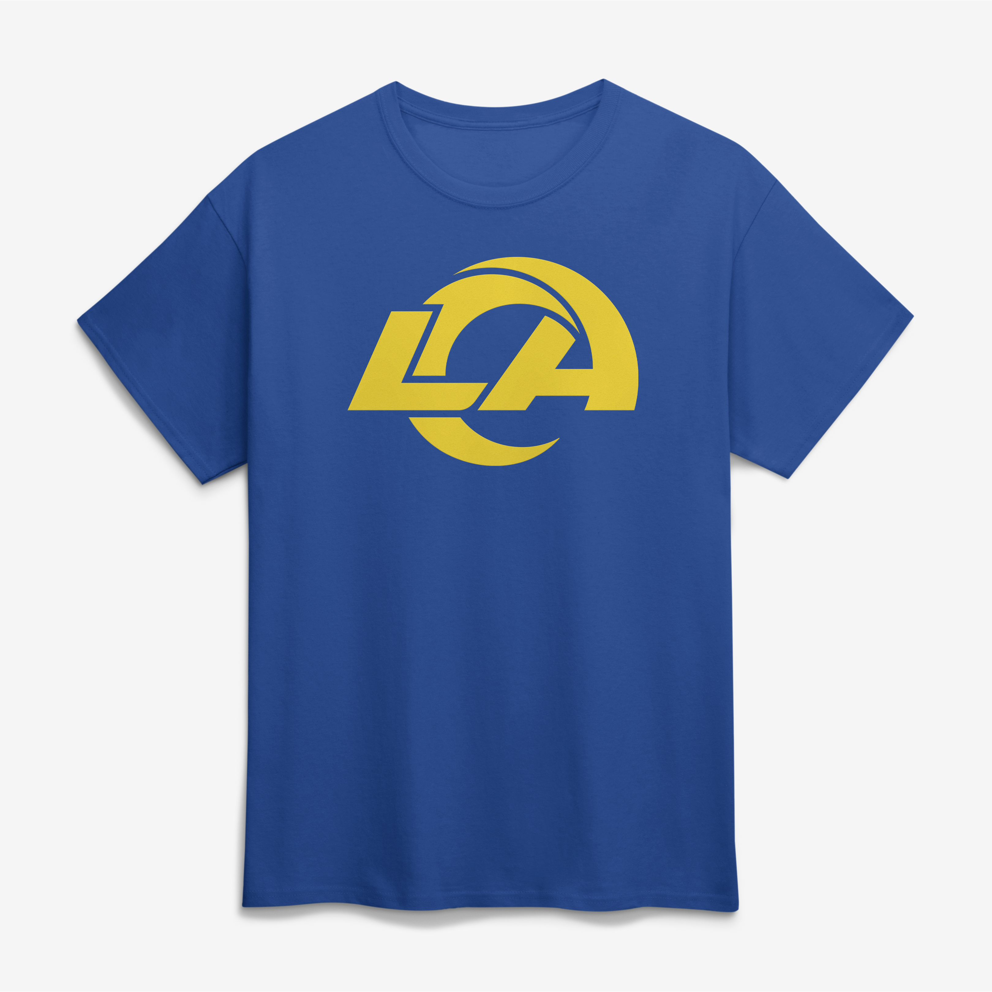 Men's Logo Athletic Royal Los Angeles Rams Primary Logo T-Shirt