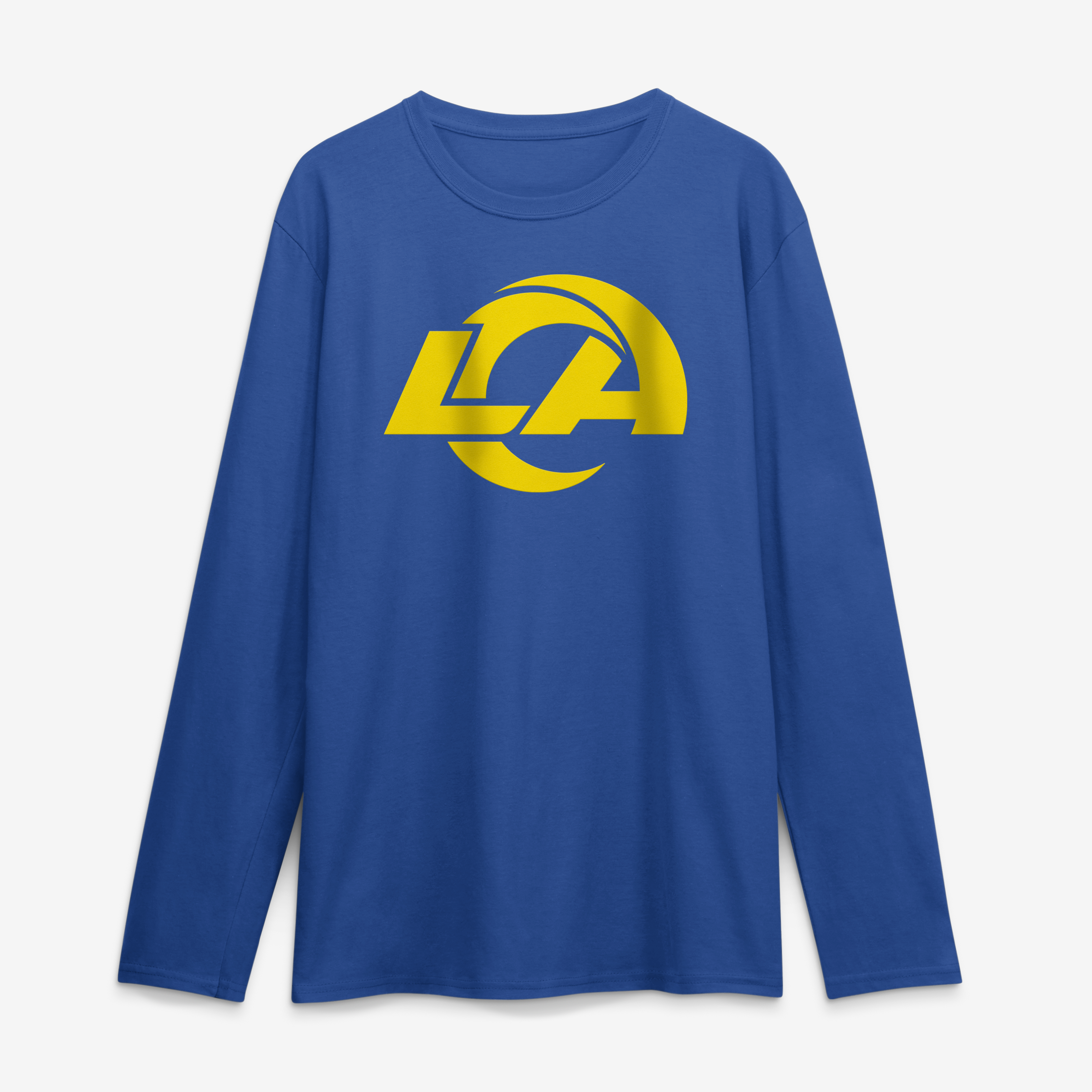 Men's Logo Athletic Royal Los Angeles Rams Primary Logo Long Sleeve T-Shirt