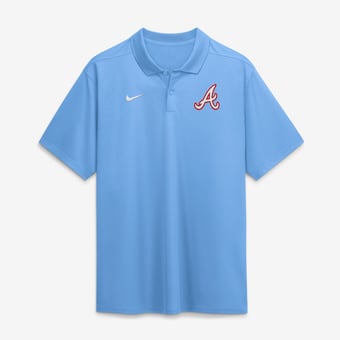 Men's Nike Powder Blue Atlanta Braves City Connect Victory Dri-FIT Polo