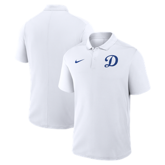 Men's Nike White Los Angeles Dodgers Alternate Victory Dri-FIT Polo
