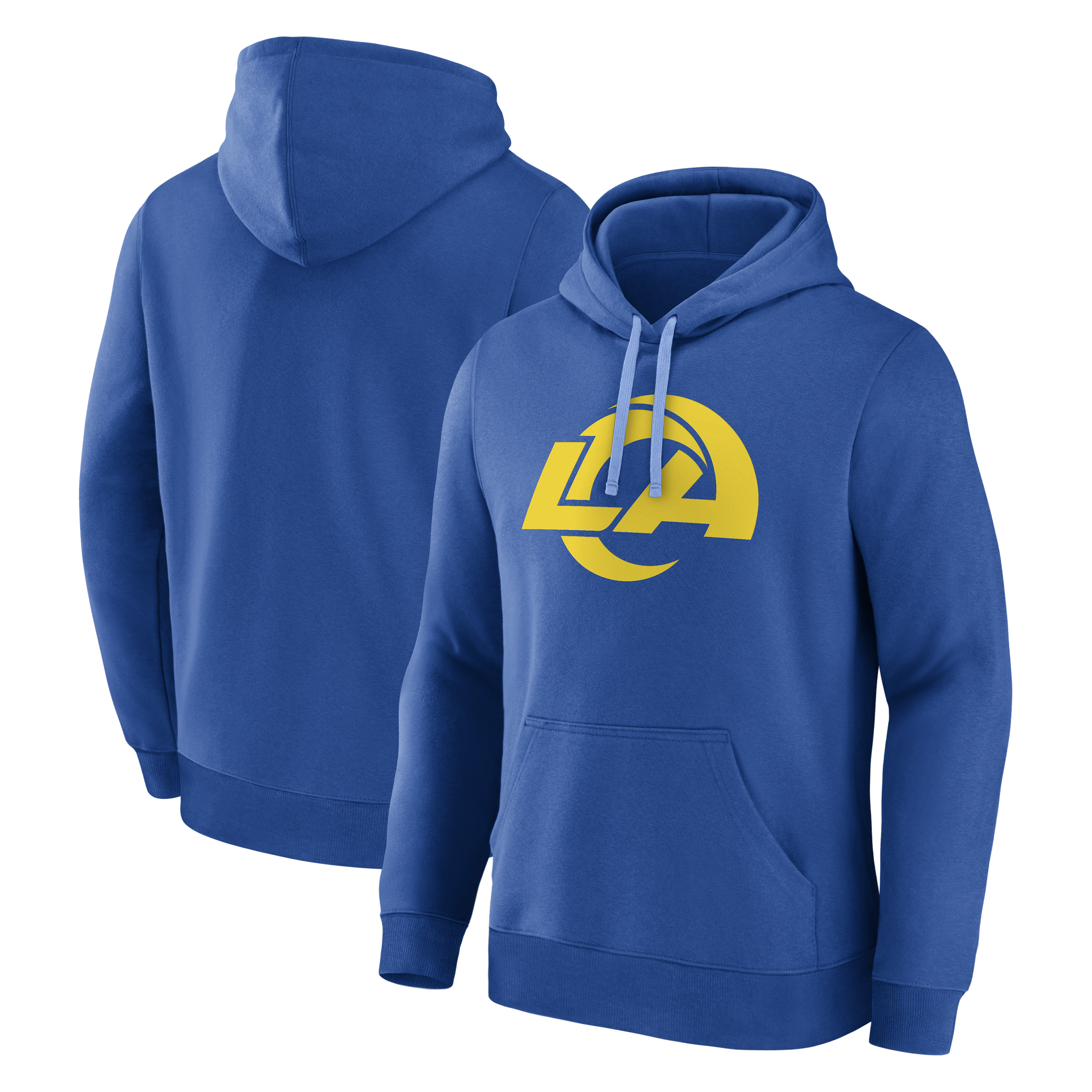 Men's Logo Athletic Royal Los Angeles Rams Primary Logo Hoodie