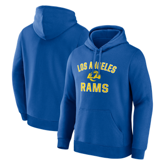 Men's Logo Athletic Royal Los Angeles Rams Arch Victory Hoodie