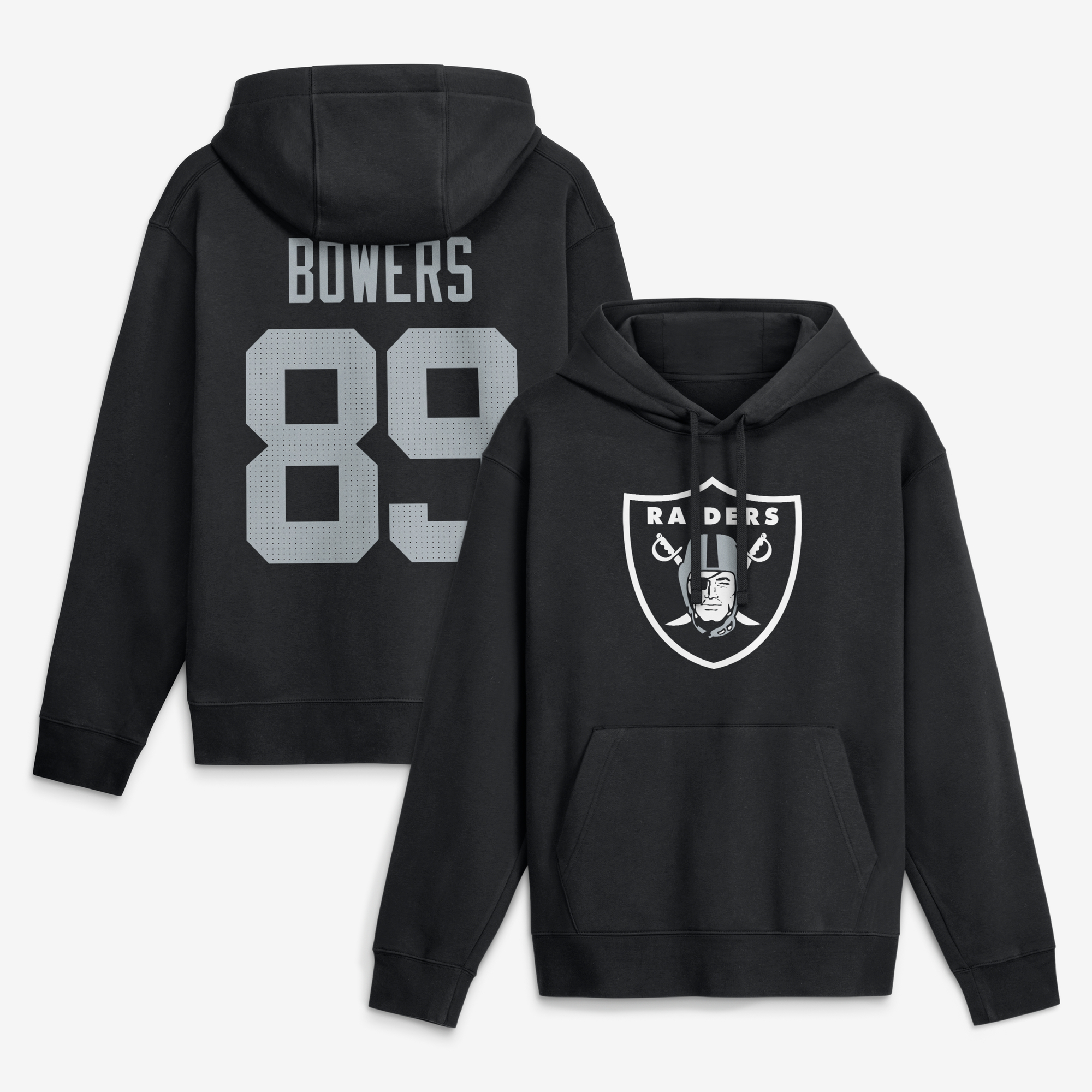 Nike Men's Brock Bowers Black Las Vegas Raiders Name & Number Hoodie - Black