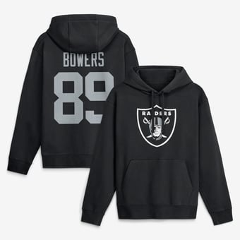 Men's Nike Brock Bowers Black Las Vegas Raiders Name & Number Hoodie