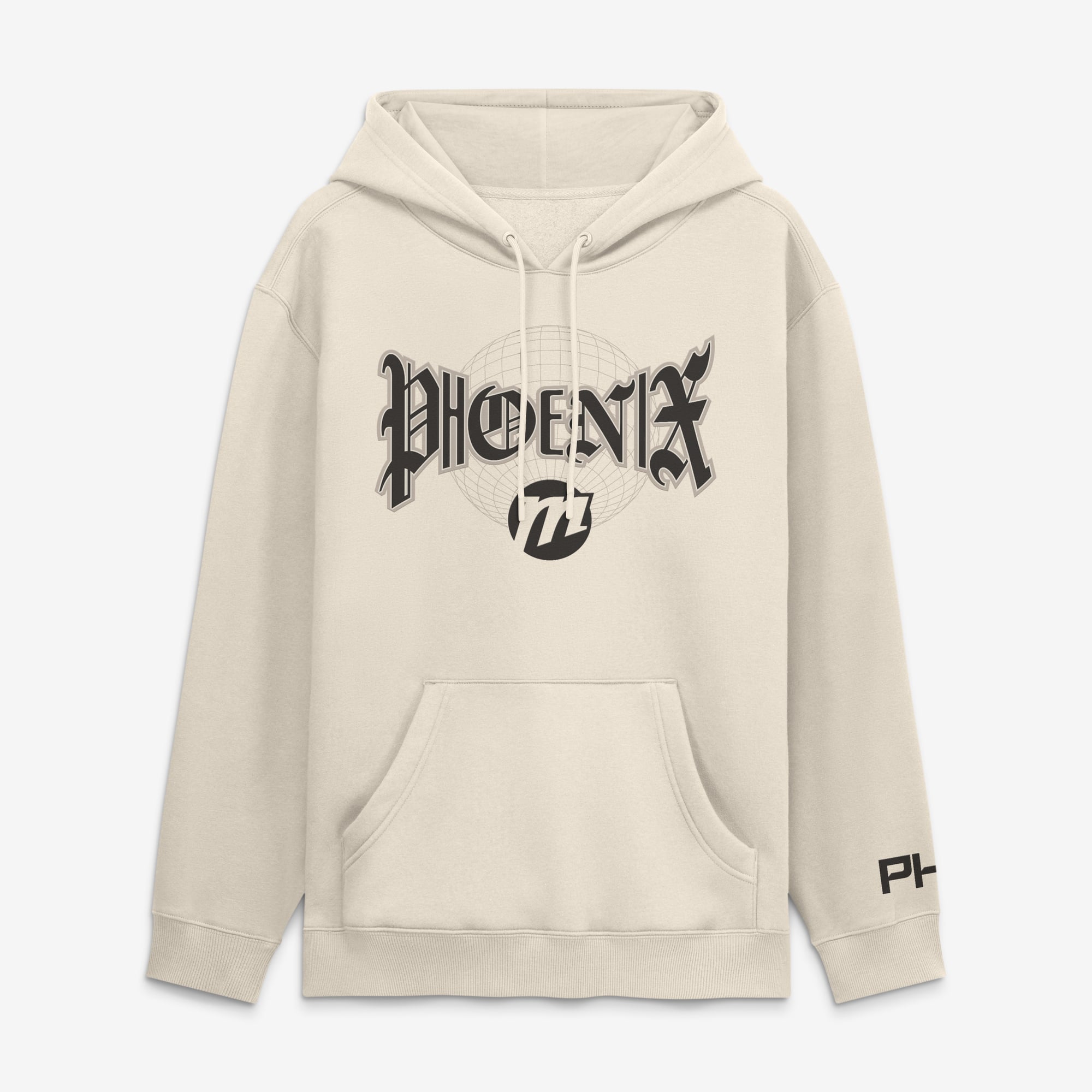 Men's Fanatics  Cream Phoenix Mercury Legacy Fleece Pullover Hoodie