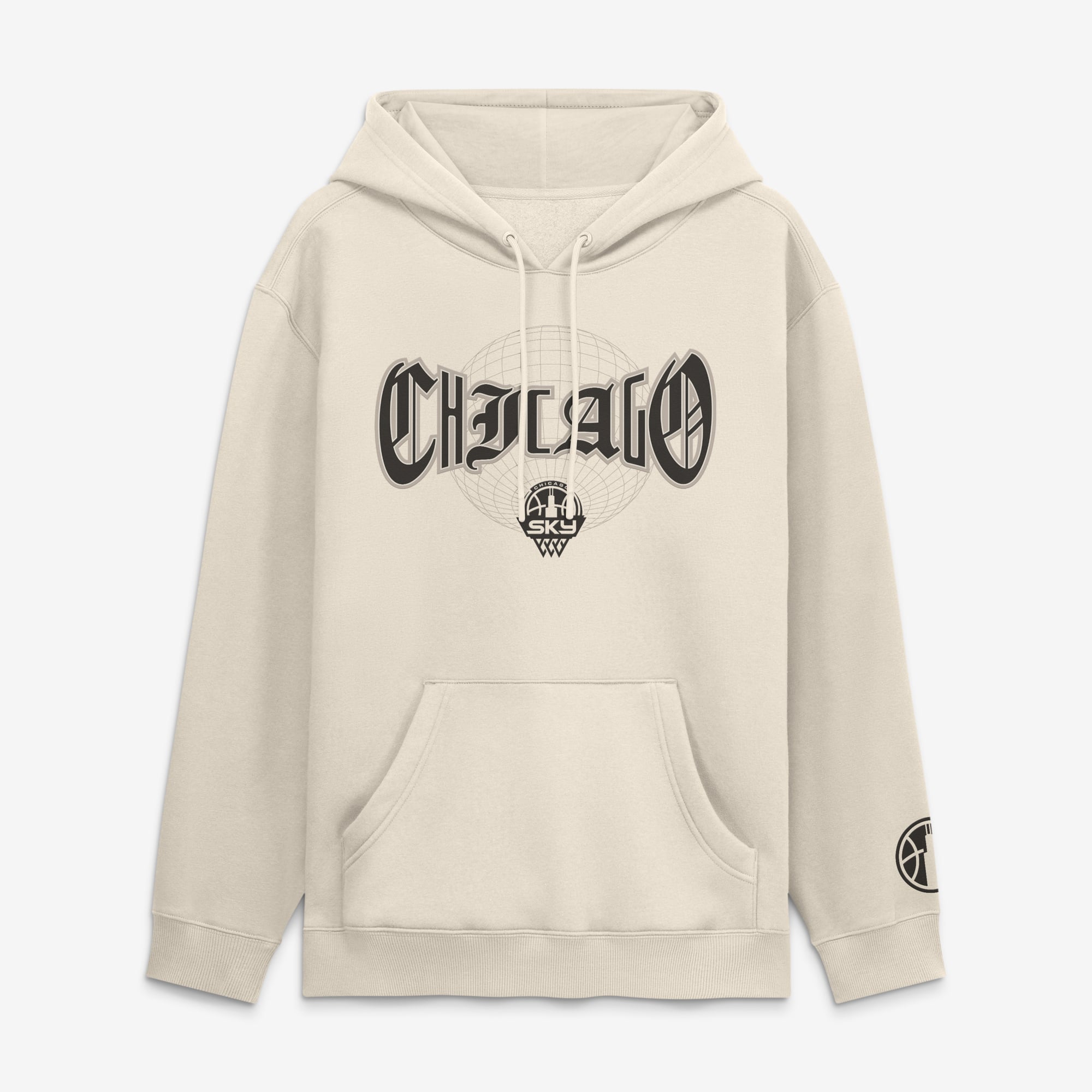 Men's Fanatics  Cream Chicago Sky Legacy Fleece Pullover Hoodie
