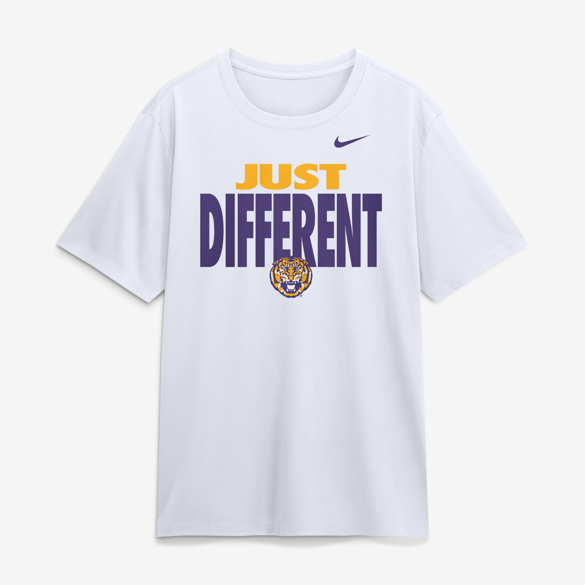 Men's Nike White LSU Tigers Just Different Legend Dri-FIT T-Shirt
