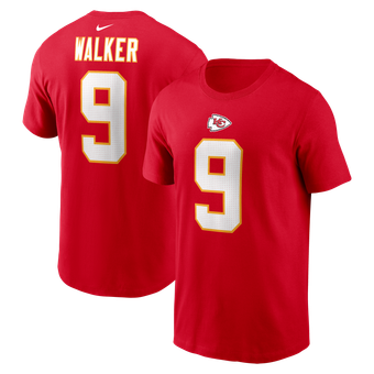 Men's Nike Kenneth Walker III Red Kansas City Chiefs Name & Number T-Shirt