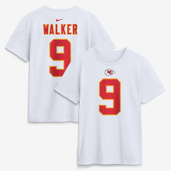 Men's Nike Kenneth Walker III White Kansas City Chiefs Name & Number T-Shirt