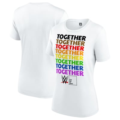 Women's  WWE Together Pride T-Shirt - White