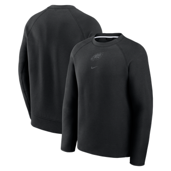 Men's Nike  Black Philadelphia Eagles Tech Fleece Raglan Sweatshirt