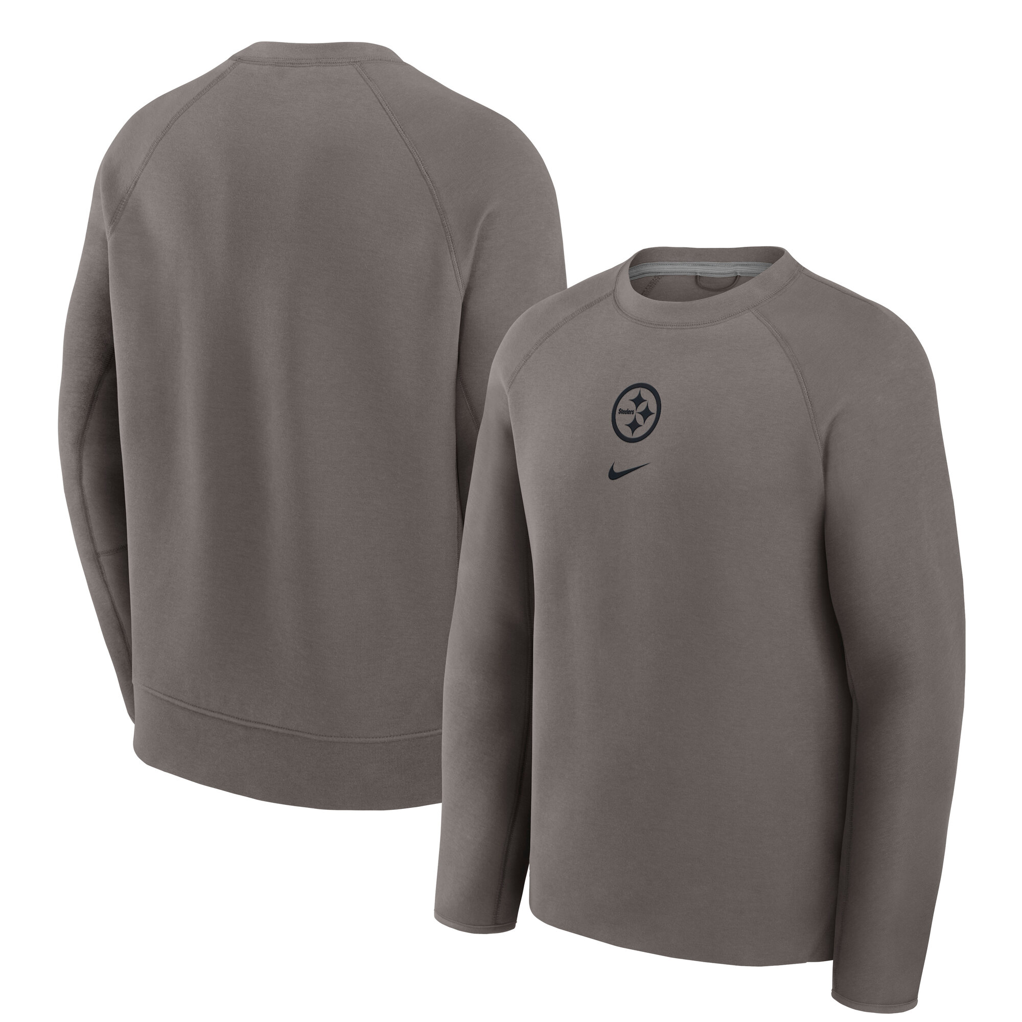 Men's Nike  Charcoal Pittsburgh Steelers Tech Fleece Raglan Sweatshirt