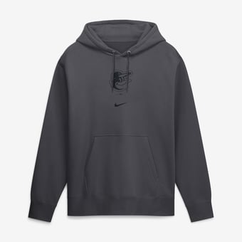 Men's Nike  Anthracite Baltimore Orioles Washed Club Fleece Hoodie