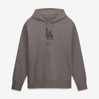 Men's Nike  Gray Los Angeles Dodgers Washed Club Fleece Hoodie