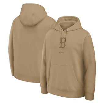 Men's Nike  Tan Boston Red Sox Washed Club Fleece Hoodie