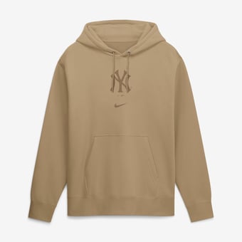 Men's Nike  Tan New York Yankees Washed Club Fleece Hoodie