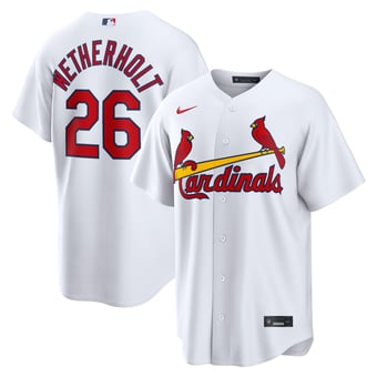 Men's Nike JJ Wetherholt White St. Louis Cardinals Home Replica Jersey