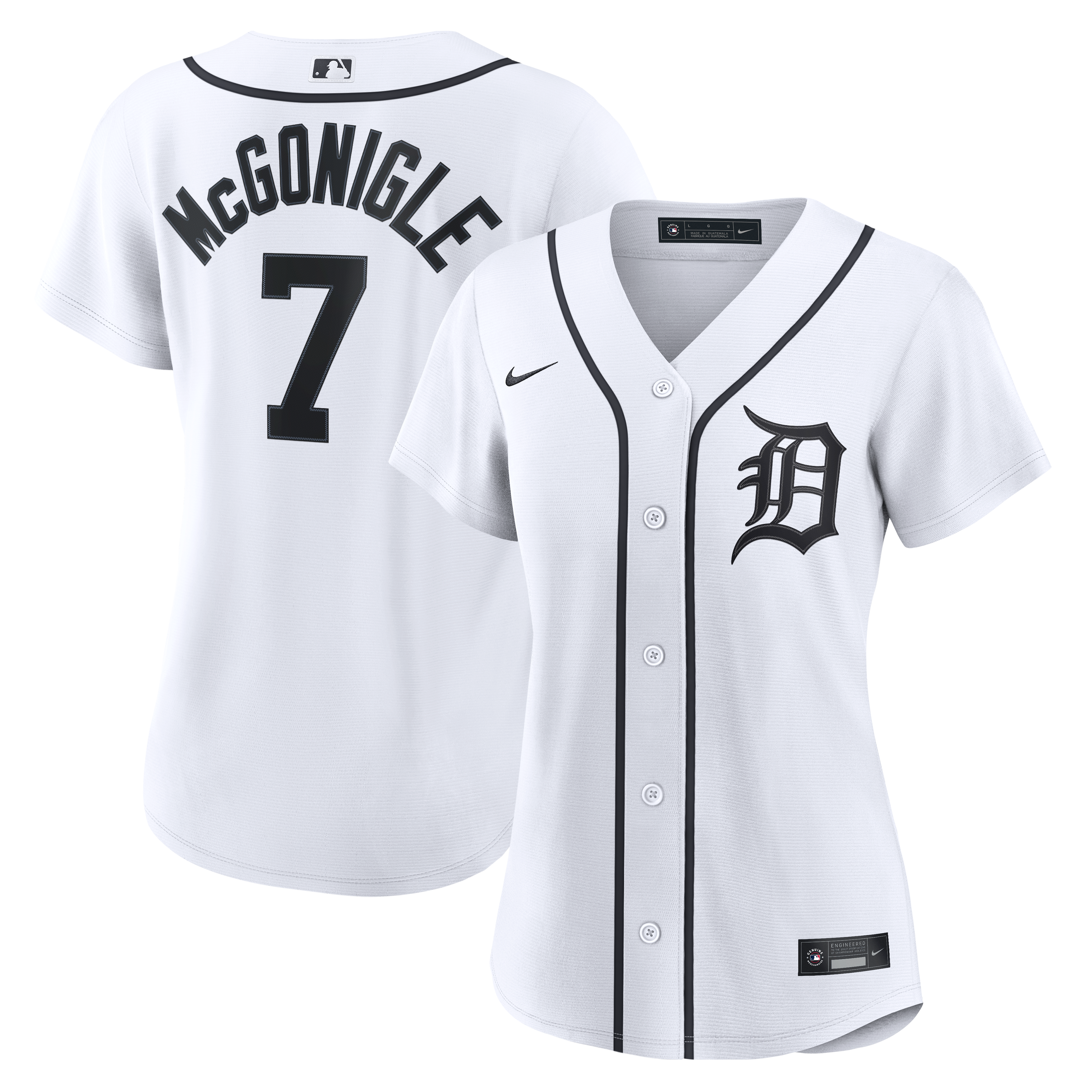 Women's Nike Kevin McGonigle White Detroit Tigers Home Replica Jersey