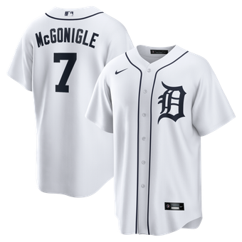 Men's Nike Kevin McGonigle White Detroit Tigers Home Replica Jersey