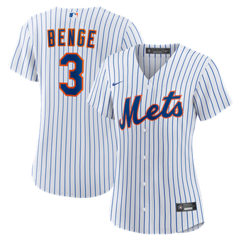 Women's Nike Carson Benge White New York Mets Home Replica Jersey