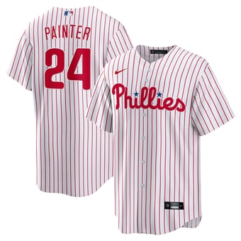 Men's Nike Andrew Painter White Philadelphia Phillies Home Replica Jersey