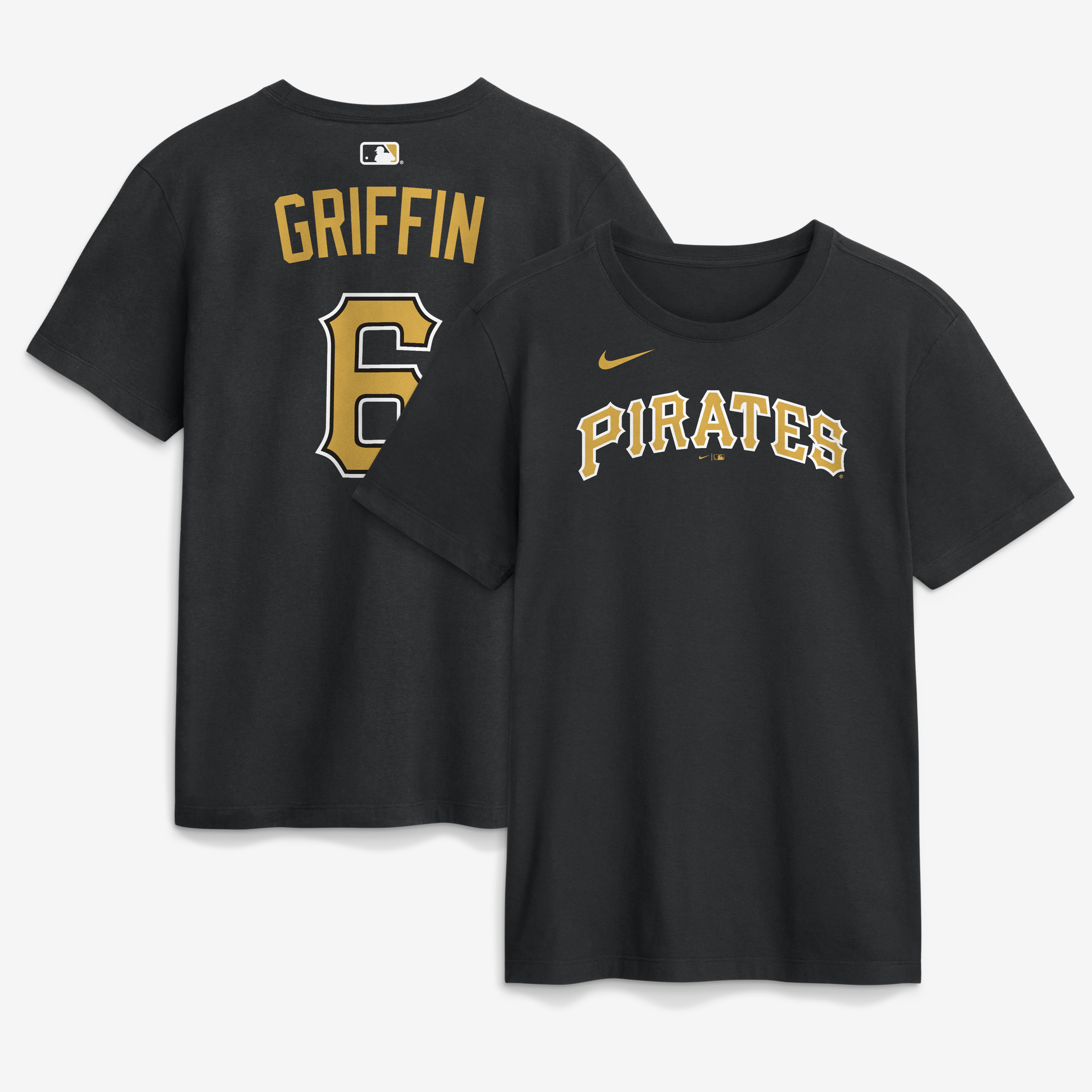 Men's Nike Konnor Griffin Black Pittsburgh Pirates Name & Number T-Shirt