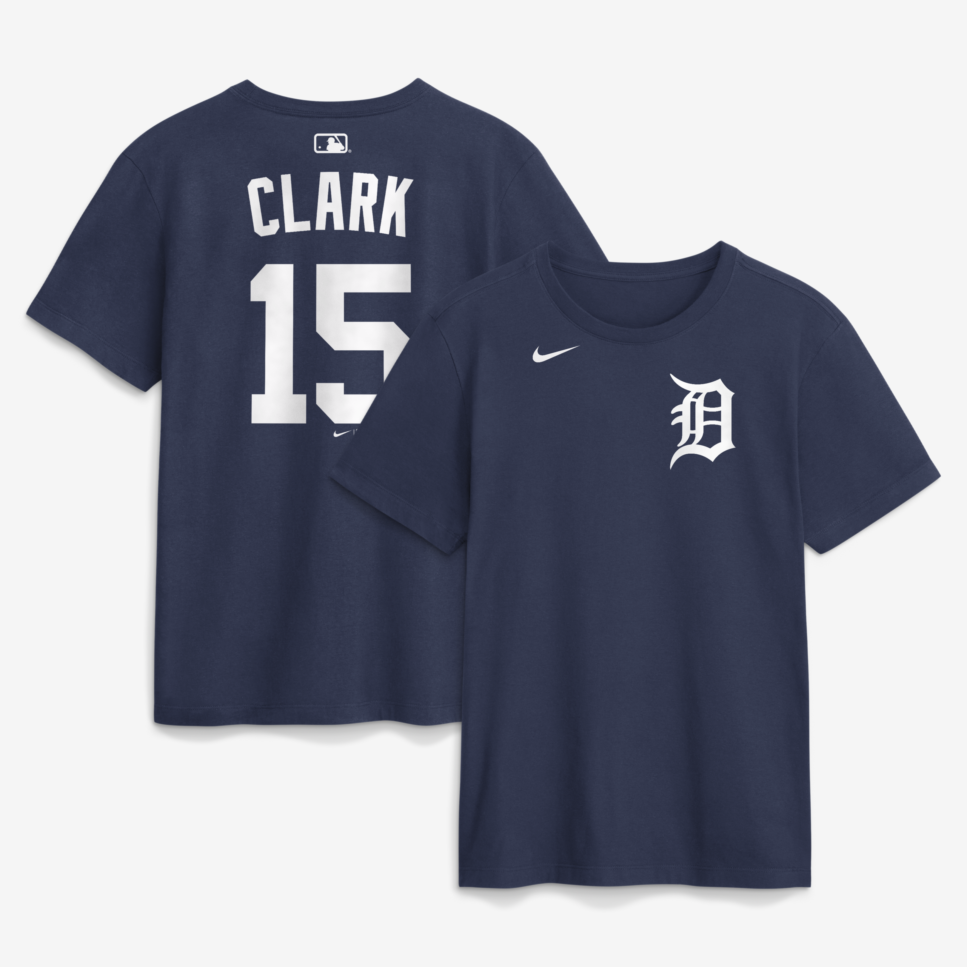 Men's Nike Max Clark Navy Detroit Tigers Name & Number T-Shirt