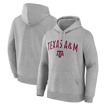 Men's Logo Athletic  Heather Gray Texas A&M Aggies Primary Logo Fleece Pullover Hoodie