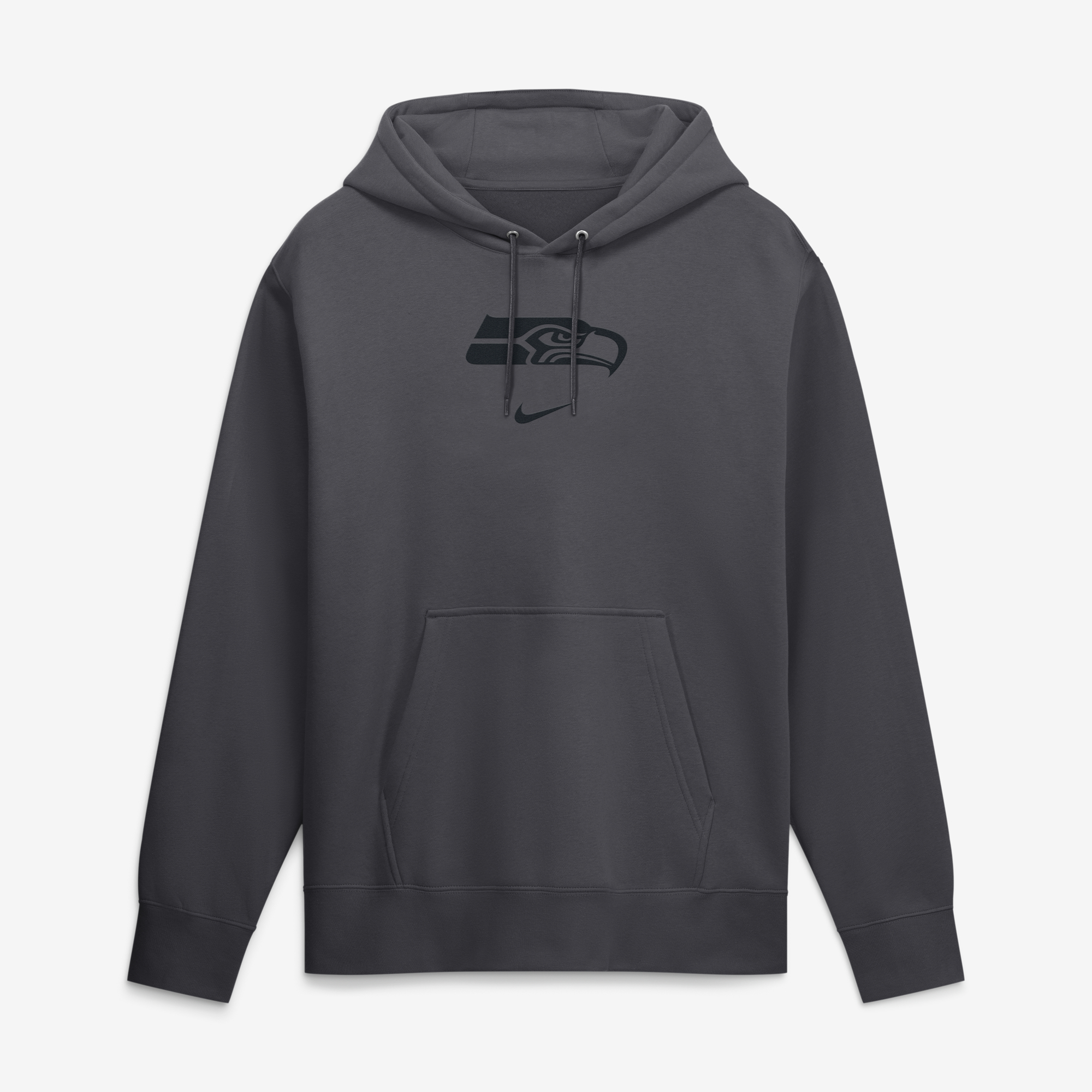 Seattle Seahawks Washed Club Nike Men's NFL Pullover Hoodie in Grey | 16TW06F78-DQ6