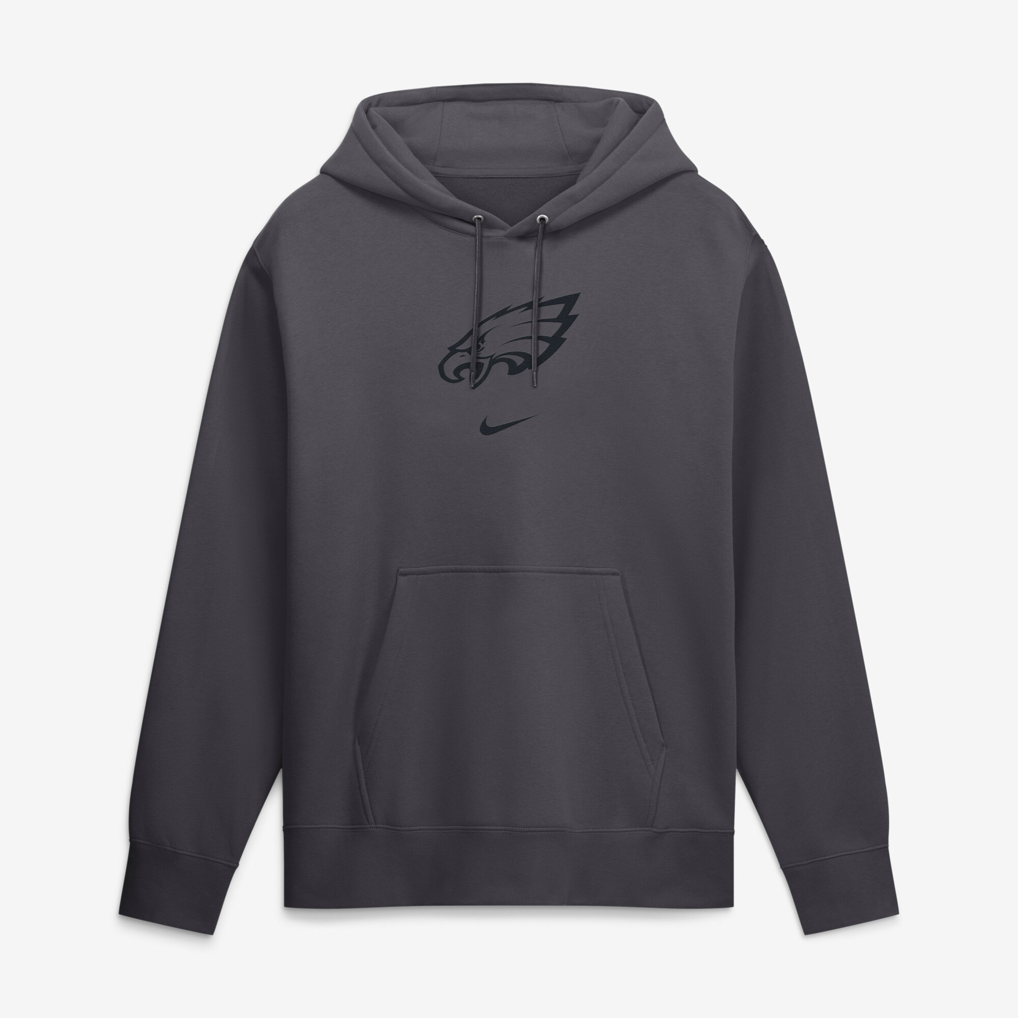 Nike Men's Anthracite Philadelphia Eagles Washed Club Fleece Pullover Hoodie - Anthracite