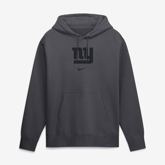 Men's Nike  Anthracite New York Giants Washed Club Fleece Pullover Hoodie