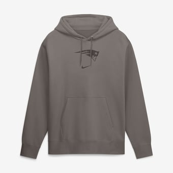 Men's Nike  Charcoal New England Patriots Washed Club Fleece Pullover Sweatshirt