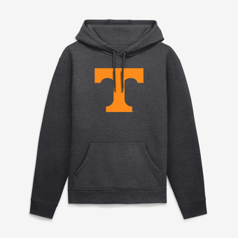 Men's Logo Athletic Heather Charcoal Tennessee Volunteers Sunset Hoodie