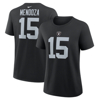 Women's Nike Fernando Mendoza Black Las Vegas Raiders Name & Number T-Shirt