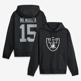 Men's Nike Fernando Mendoza Black Las Vegas Raiders Name & Number Hoodie