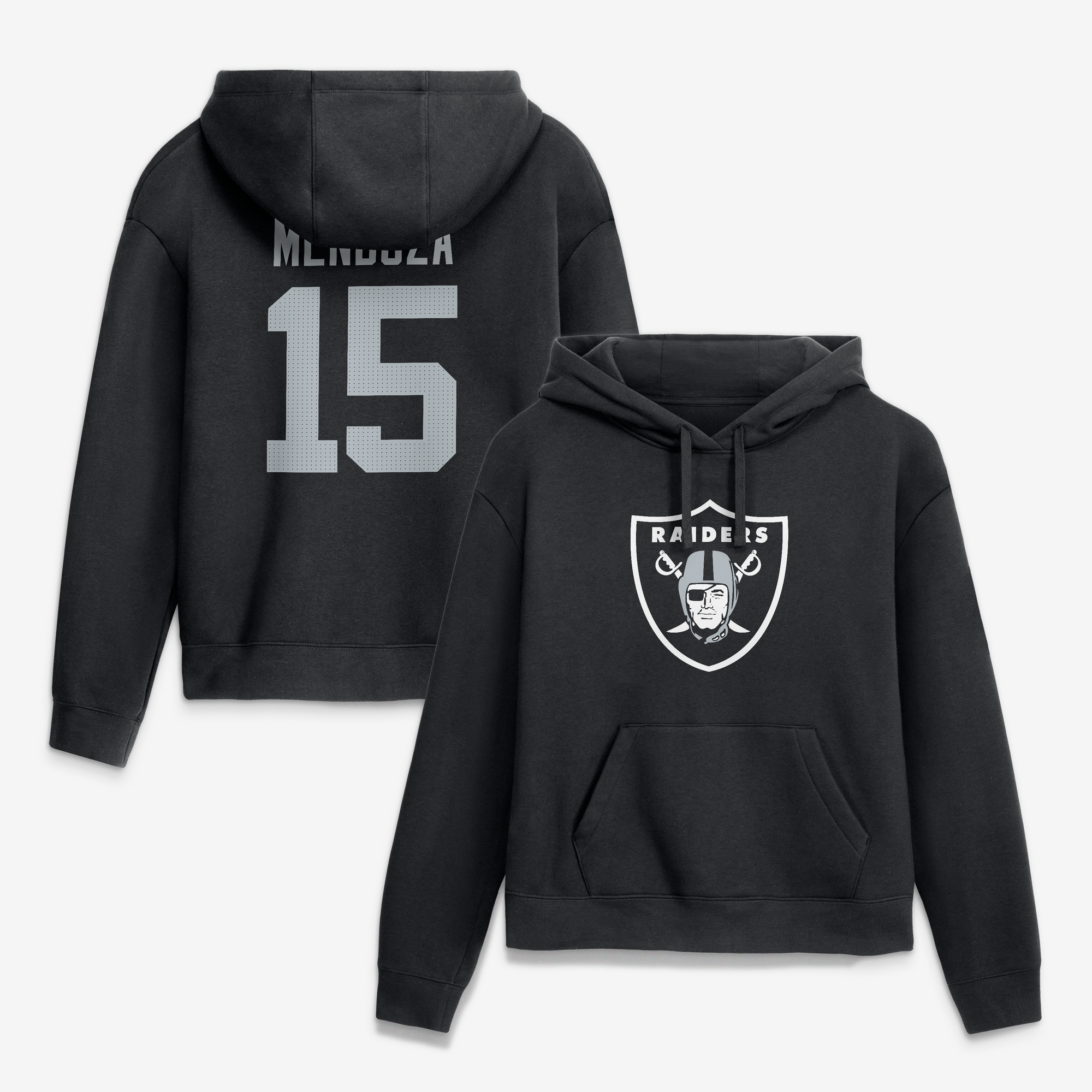 Women’s Nike Fernando Mendoza Black Las Vegas Raiders Player Name & Number Fleece Hoodie