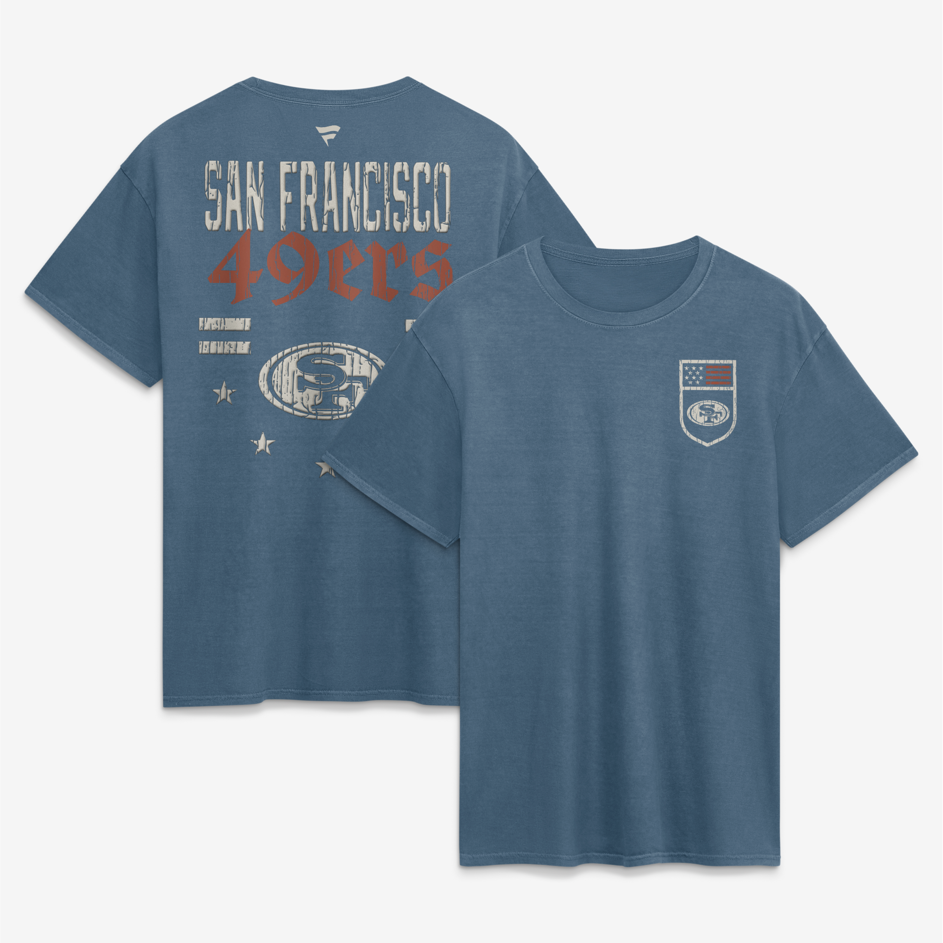 Men’s Fanatics Blue San Francisco 49ers Washed Americana T-Shirt