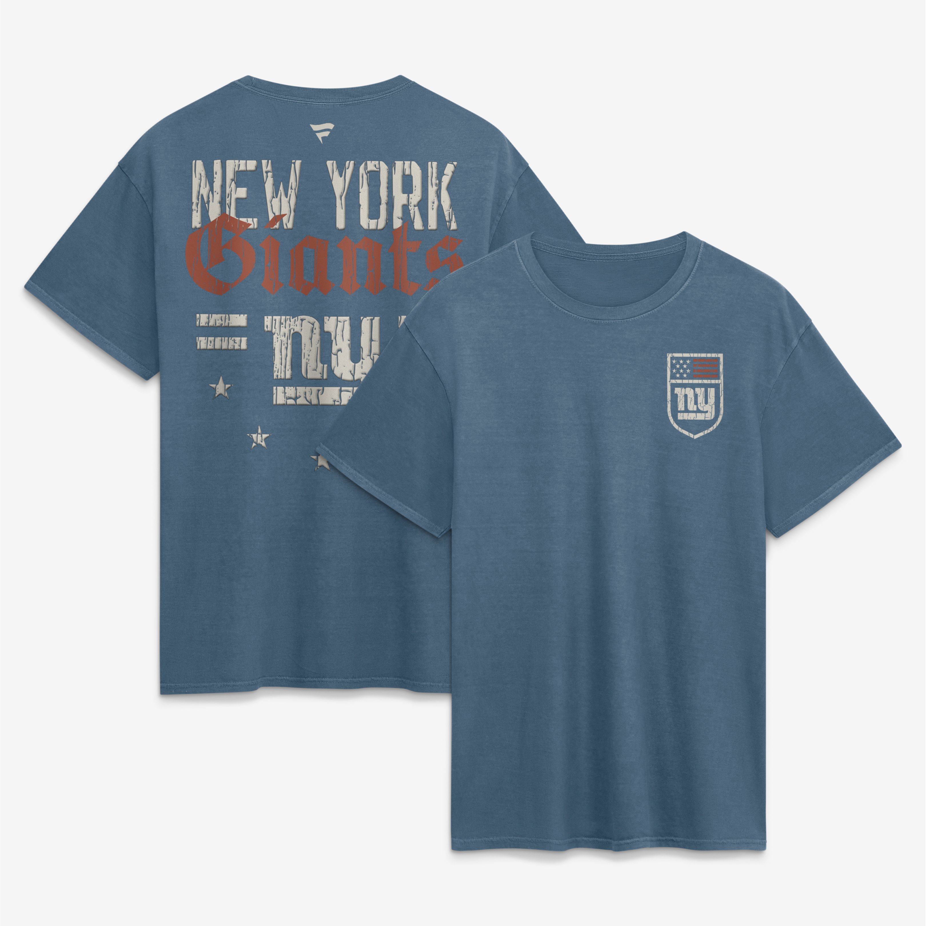 Men’s Fanatics Blue New York Giants Washed Americana T-Shirt Men’s Fanatics Blue New York Giants Washed Americana T-Shirt