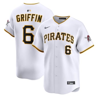 Men's Nike Konnor Griffin White Pittsburgh Pirates Home Limited Jersey