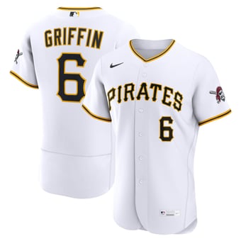 Men's Nike Konnor Griffin White Pittsburgh Pirates Home Authentic Jersey