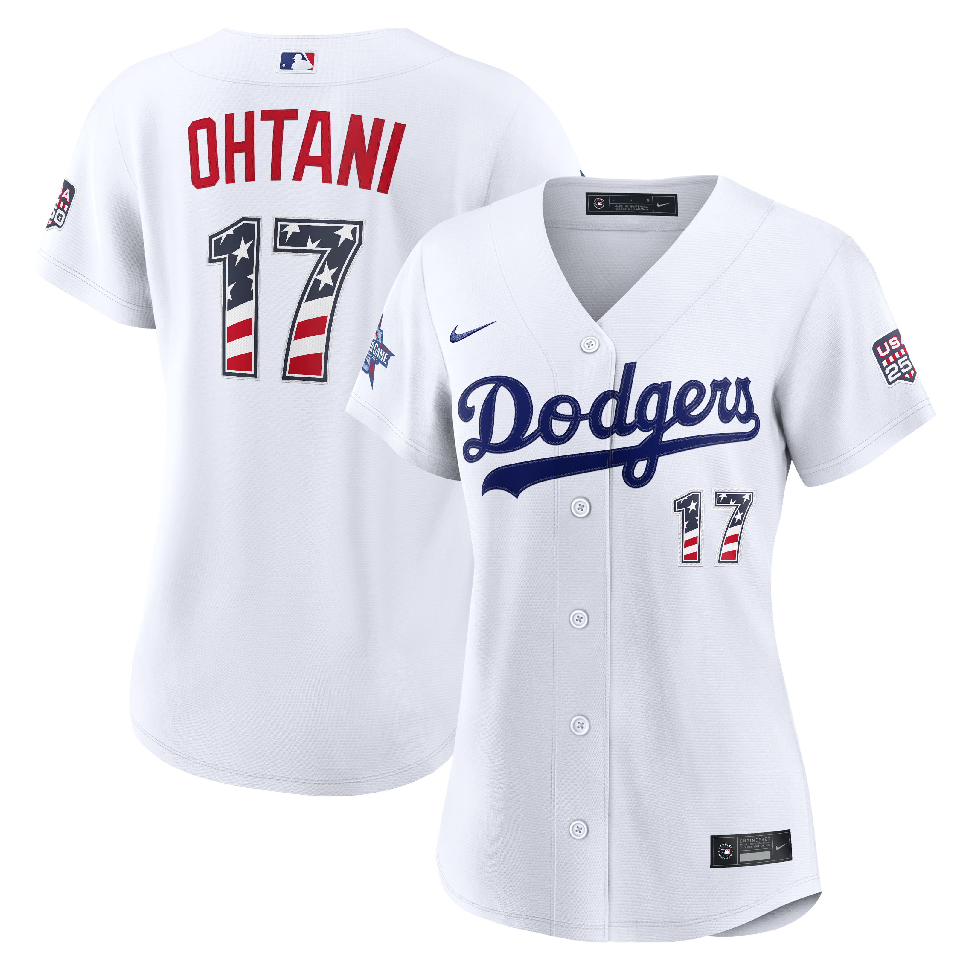 2026 All-Star Edition Stars & Stripes Women's Los Angeles Dodgers Shohei Ohtani Nike White Stadium Jersey