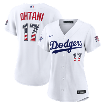 2026 All-Star Edition Stars & Stripes Women's Los Angeles Dodgers Shohei Ohtani Nike White Stadium Jersey