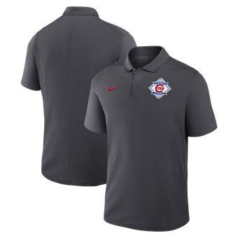 Men's Nike Anthracite Chicago Cubs 150th Anniversary Victory Dri-FIT Polo