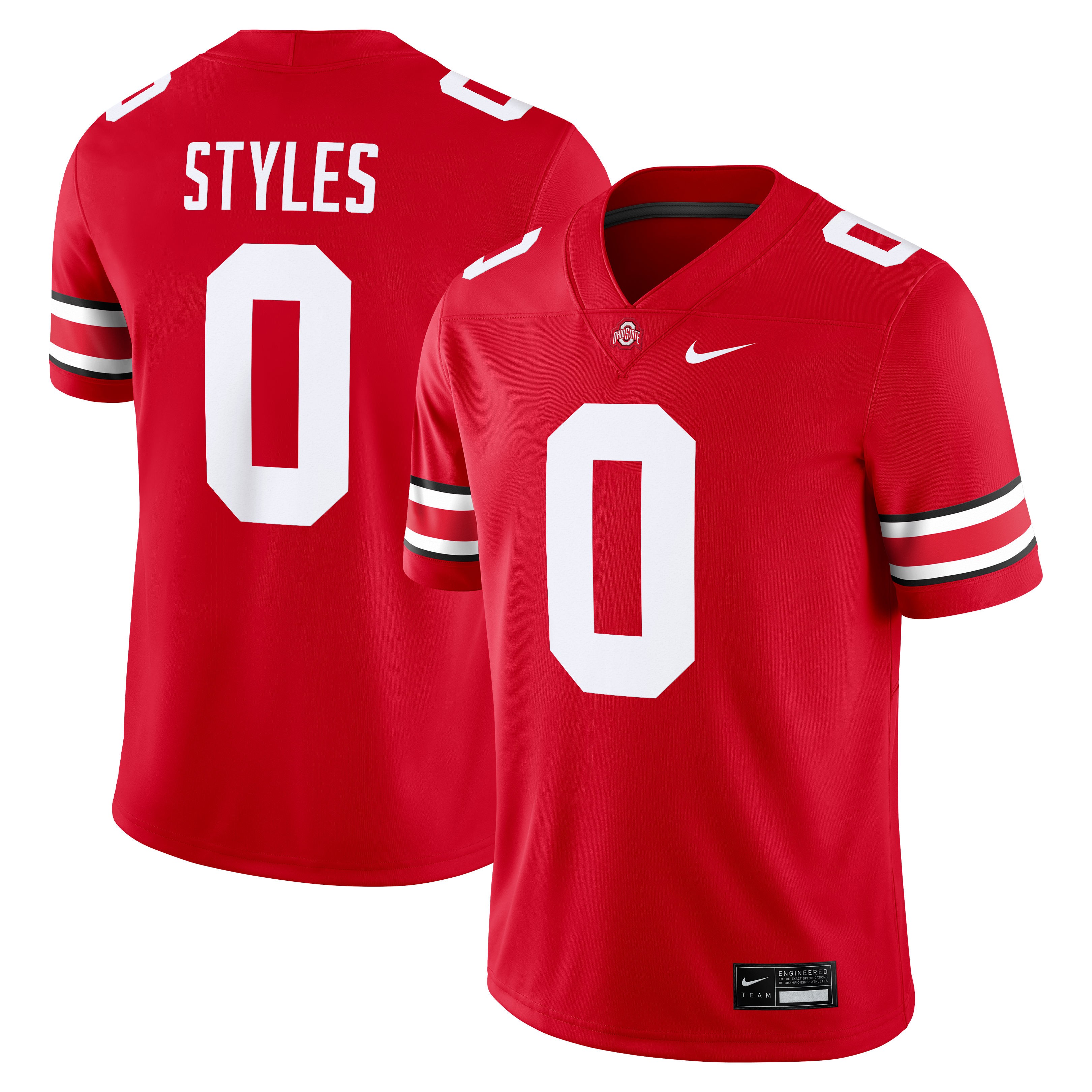 Men's Nike Sonny Styles Scarlet Ohio State Buckeyes Game Jersey