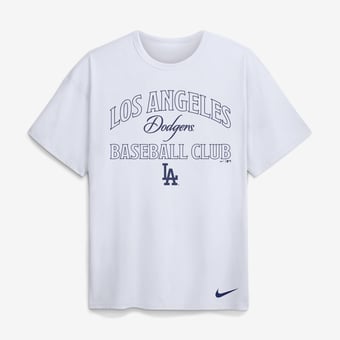 Men's Nike White Los Angeles Dodgers Max90 Heavyweight T-Shirt