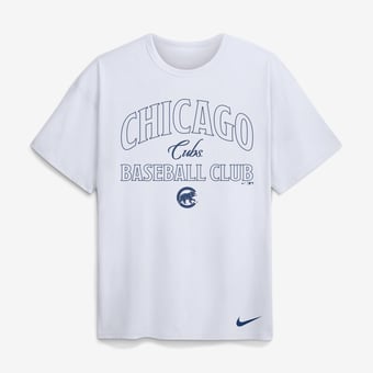 Men's Nike White Chicago Cubs Max90 Heavyweight T-Shirt